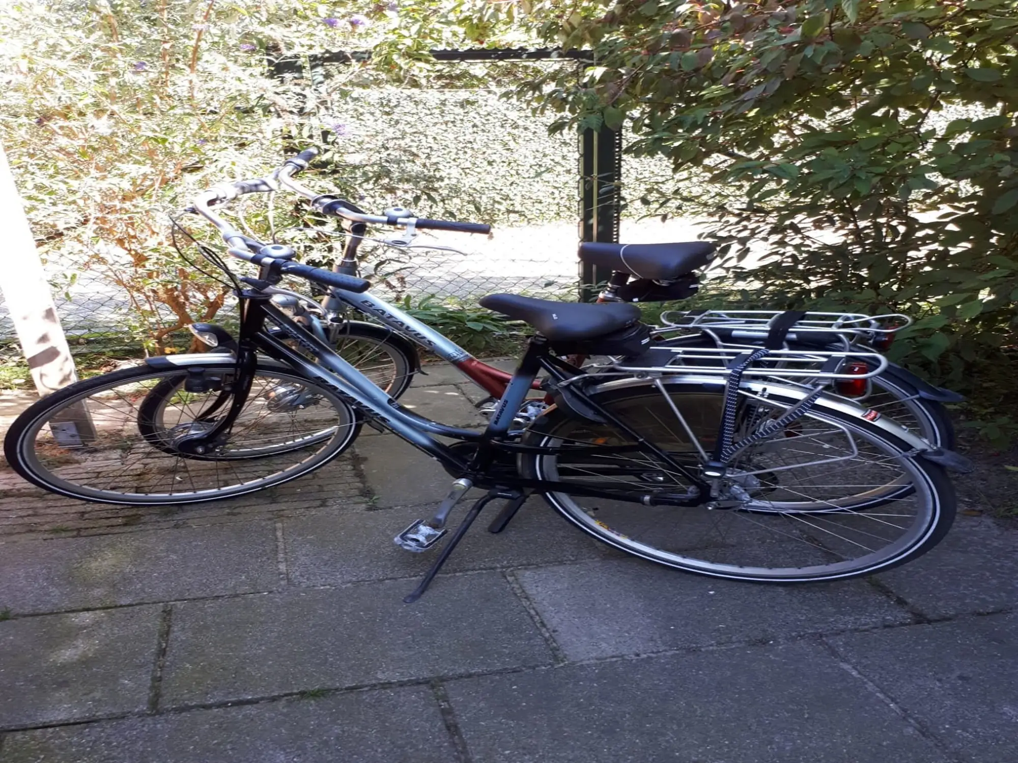 De twee fietsen die je mag gebruiken
